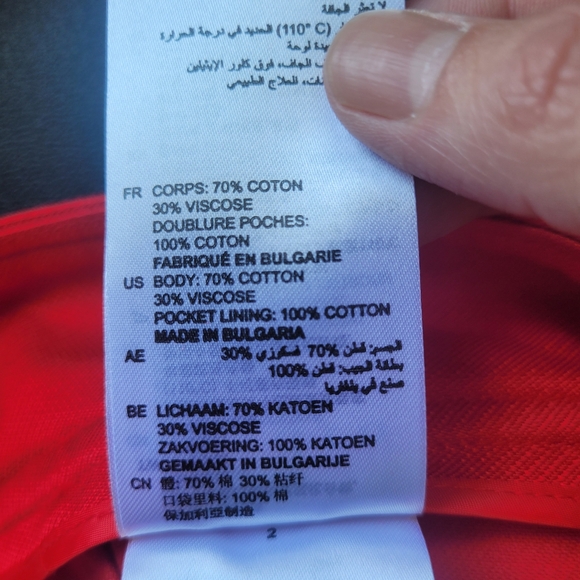 Sandro Paris Cotton Blend Skirt with Ruffled Pockets, VGUC, Size 1/ US size 4 - Picture 8 of 9